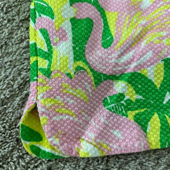 Lilly Pulitzer for Target Flamingo Print Dress | Pink Green Yellow | Size 4 - Picture 6 of 8